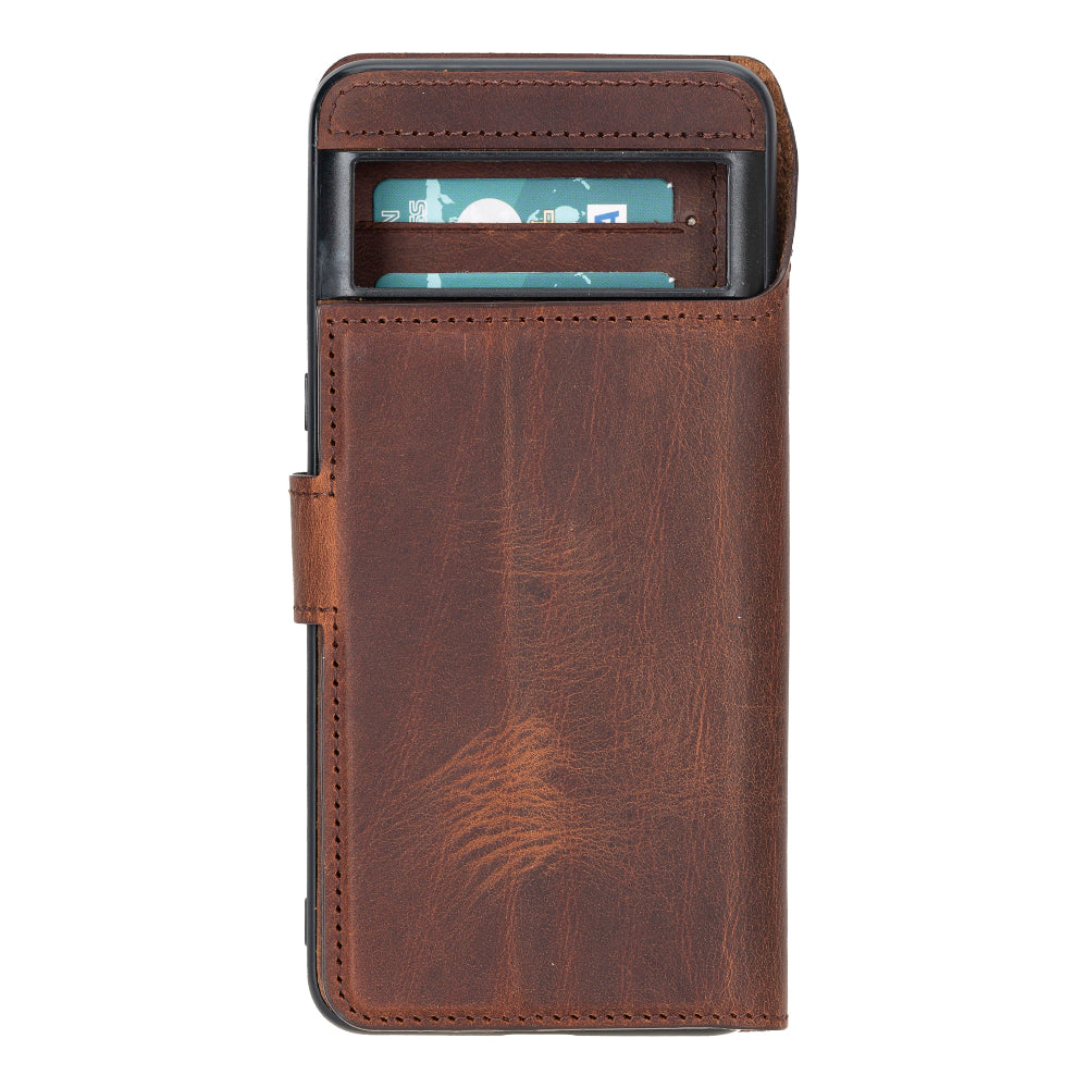 Google Pixel 8 Leather Wallet Case Detachable RFID – Magic