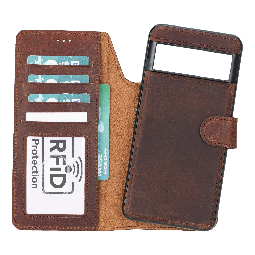 Google Pixel 8 Pro Leather Wallet Case Detachable RFID – Magic