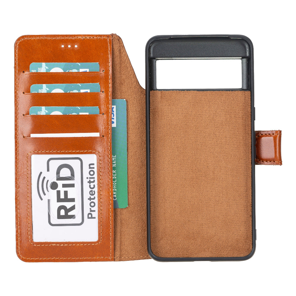 Google Pixel 8 Pro Leather Wallet Case Detachable RFID – Magic