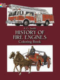 History of Fire Engines Coloring Book - Paperback