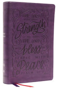 Nkjv, Giant Print Center-Column Reference Bible, Verse Art Cover Collection, Leathersoft, Purple, Red Letter, Comfort Print: Holy Bible, New King Jame - Imitation Leather