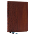 Encountering God Study Bible: Insights from Blackaby Ministries on Living Our Faith (Nkjv, Brown Leathersoft, Red Letter, Comfort Print, Thumb Indexed - Imitation Leather