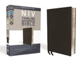 Niv, Thinline Reference Bible (Deep Study at a Portable Size), Genuine Leather, Calfskin, Black, Red Letter, Comfort Print - Leather