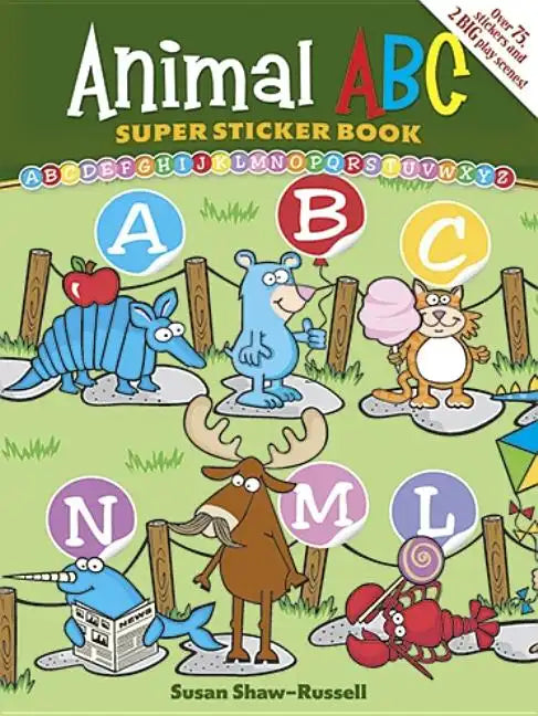 Animal ABC Super Sticker Book - Paperback