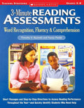 3-Minute Reading Assessments Prehension: Word Recognition, Fluency, & Comprehension - Paperback