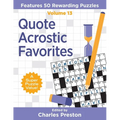 Quote Acrostic Favorites: Features 50 Rewarding Puzzles - Paperback
