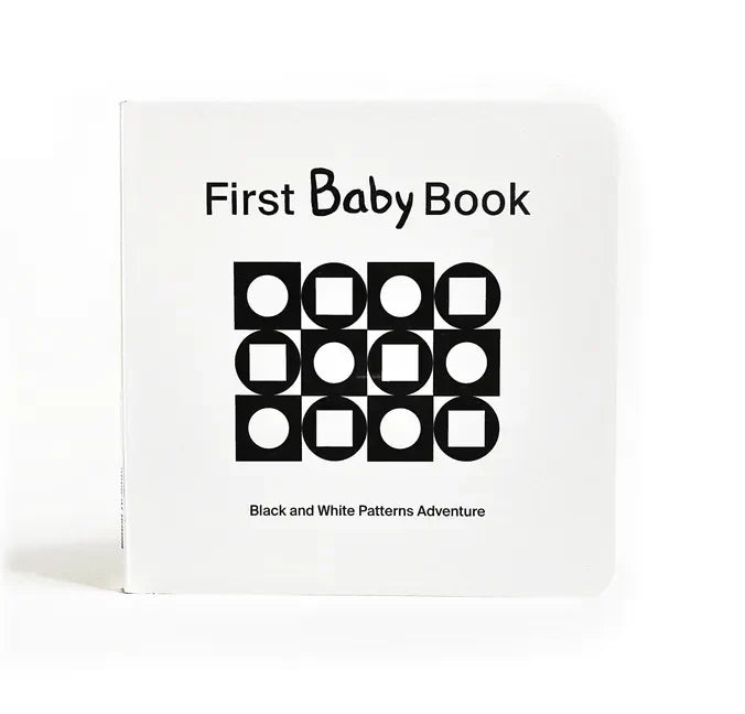 First Baby Book: Black and White Patterns Adventure - Board Book