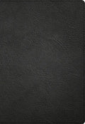 NASB Super Giant Print Reference Bible, Black Genuine Leather - Leather