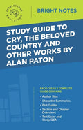 Study Guide to Cry, The Beloved Country and Other Works by Alan Paton - Paperback
