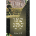 General Worship Bulletin: As for Me (Package of 100): Joshua 24:15 (Kjv) - Paperback