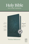 NLT Thinline Reference Bible, Filament Enabled Edition (Red Letter, Leatherlike, Teal Blue, Indexed) - Imitation Leather