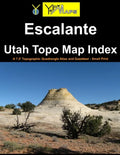 Escalante Utah Topo Map Index: A 7.5' Topographic Quadrangle Atlas and Gazetteer - Small Print - Paperback