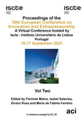 ECIE 2021-Proceedings of the 16th European Conference on Innovation and Entrepreneurship VOL 2 - Paperback