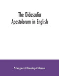 The Didascalia apostolorum in English - Paperback