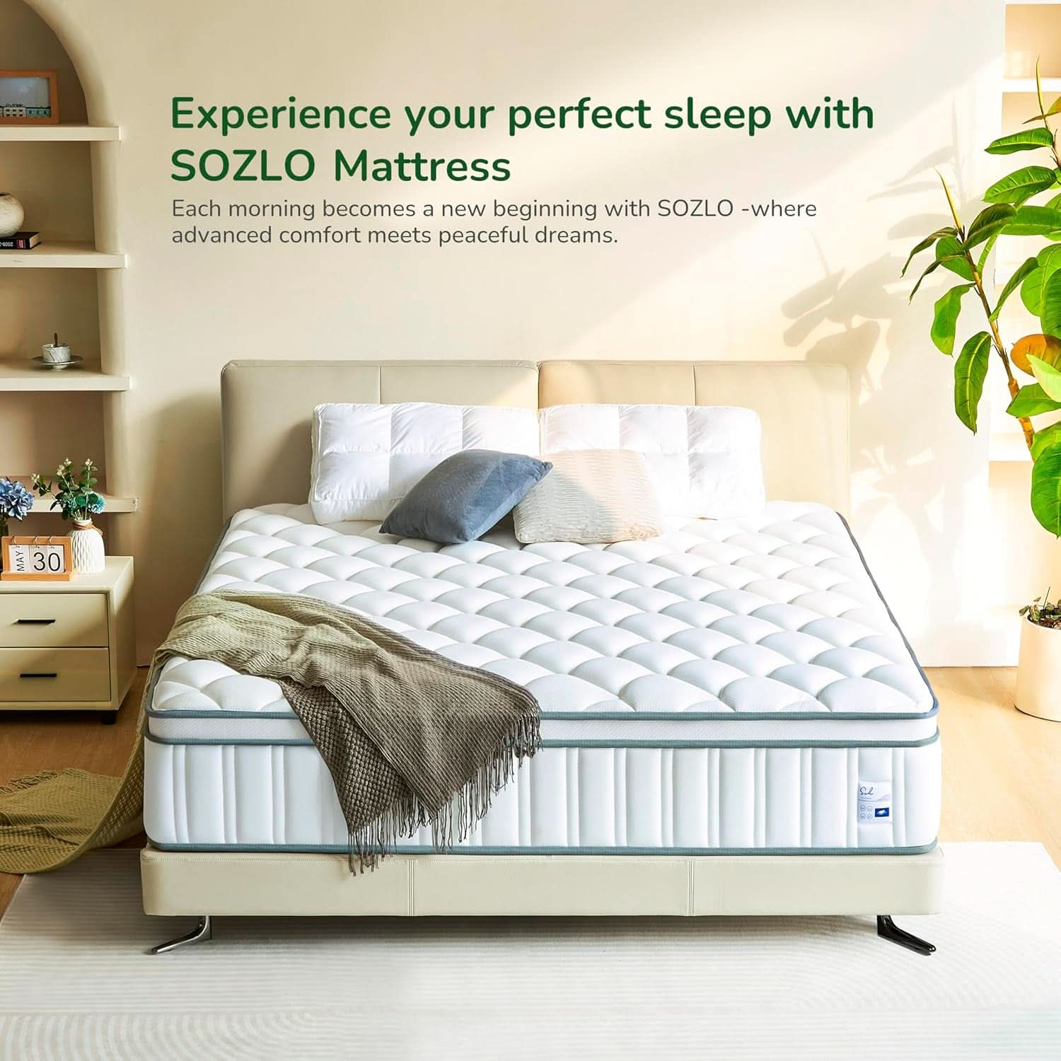 Full Size Cooling Gel Memory Foam Mattress Pocket Springs