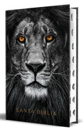 Biblia Rvr 1960 Letra Grande Tamaño Manual, Tapa Dura León de Juda Con Índice / Spanish Bible Rvr 1960 Handy Size Large Print Hardcover Lion of Judah - Hardcover
