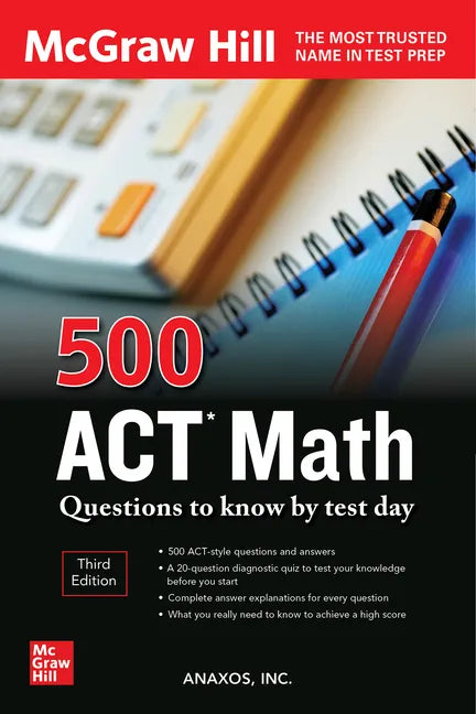 500 ACT Math Questions to Know by Test Day, Third Edition - Paperback