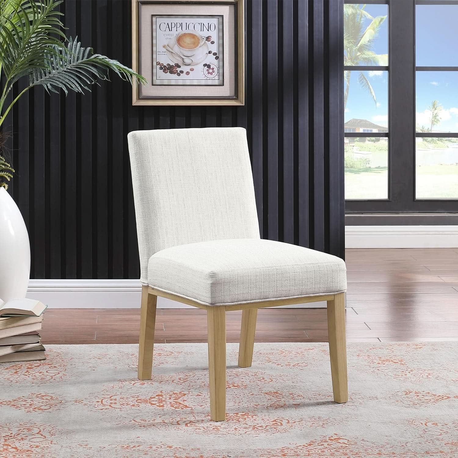 Dining Chair With Stain Resistant Fabric 19 Inch Seat