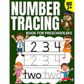 Number Tracing Book for Preschoolers: Trace Numbers Practice Workbook & Math Activity Book (Pre K, Kindergarten and Kids Aged 3-5) - Paperback