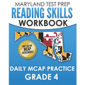 MARYLAND TEST PREP Reading Skills Workbook Daily MCAP Practice Grade 4: Preparation for the MCAP English Language Arts Assessments - Paperback