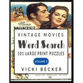 Vintage Movies Word Search: 101 Large Print Word Search Puzzles - Paperback