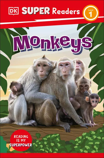 DK Super Readers Level 1 Monkeys - Hardcover