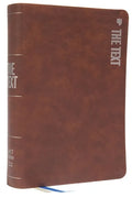 The Text Bible: Uncover the Message Between God, Humanity, and You (Net, Brown Leathersoft, Comfort Print) - Imitation Leather