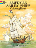American Sailing Ships Coloring Book - Paperback