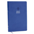 NKJV Holy Bible, Value Ultra Thinline, Blue Leathersoft, Red Letter, Comfort Print - Imitation Leather