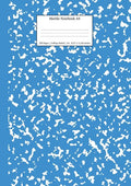 Marble Notebook A4: Blue Marble College Ruled Journal - Paperback