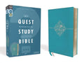 Niv, Quest Study Bible, Leathersoft, Blue, Comfort Print: The Only Q and A Study Bible - Imitation Leather