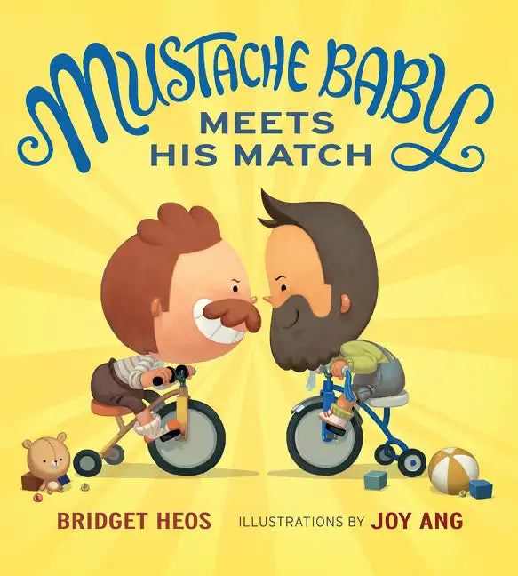Mustache Baby Meets His Match Board Book - Board Book