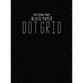 Black Paper Dot Grid Notebook: Hardback Black Dot Grid Paper Pad Book For Drawing, Doodling and Sketching - 8.5"x11" With 130 Black Pages For Gel Pen - Hardcover