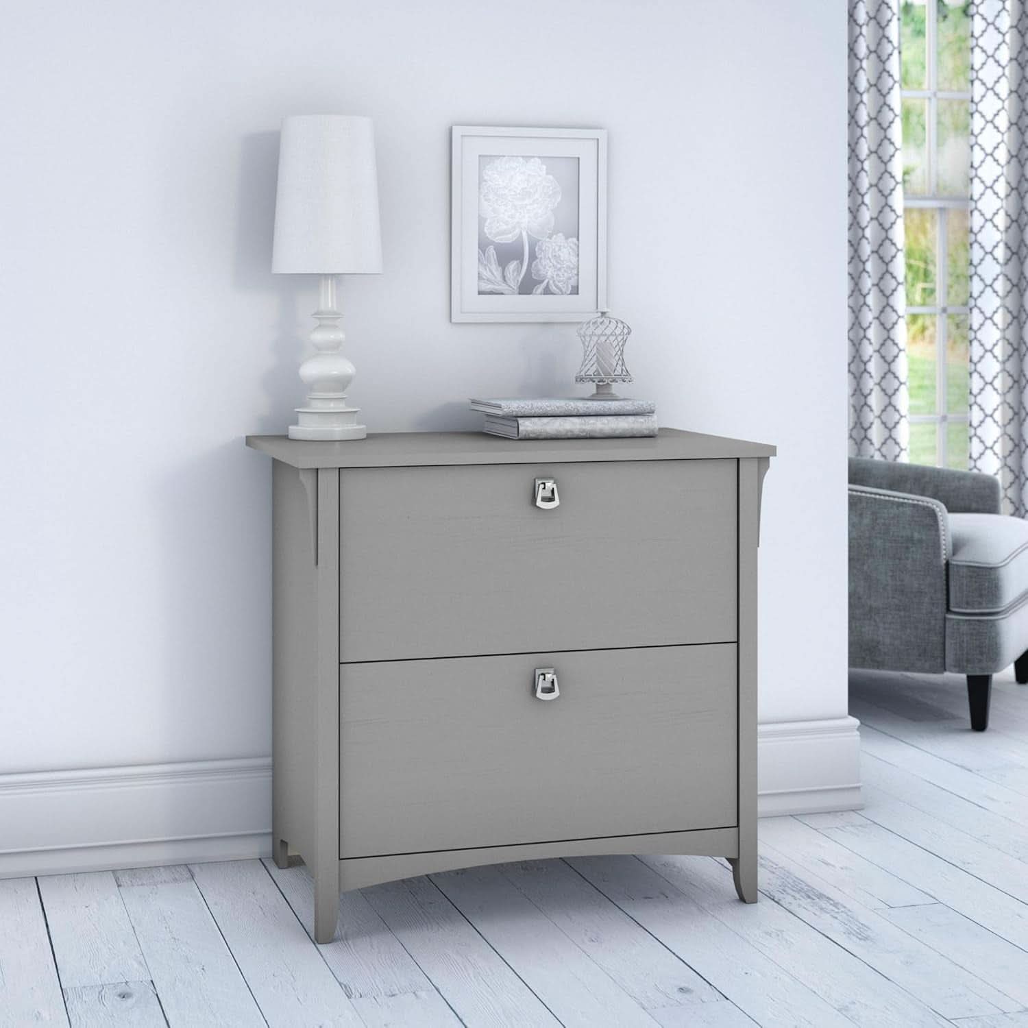 Salinas 2 Drawer Lateral File Cabinet Cape Cod Gray