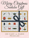 Merry Christmas Sudoku Gift: 100 Elegant and Posh Sudoku Puzzles for Christmas Fun - One Sudoku Puzzle Per Page in Large Print Ranging from Easy to - Paperback