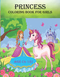 Princess coloring book for girls: 50 unique designs for girls age(4-12), creative and funny coloring book - Paperback