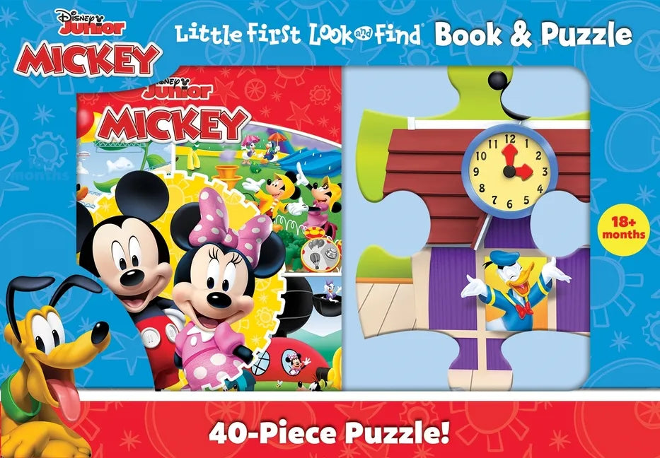 Disney Junior Mickey Mouse Clubhouse: Little First Look and Find Book & Puzzle - Hardcover