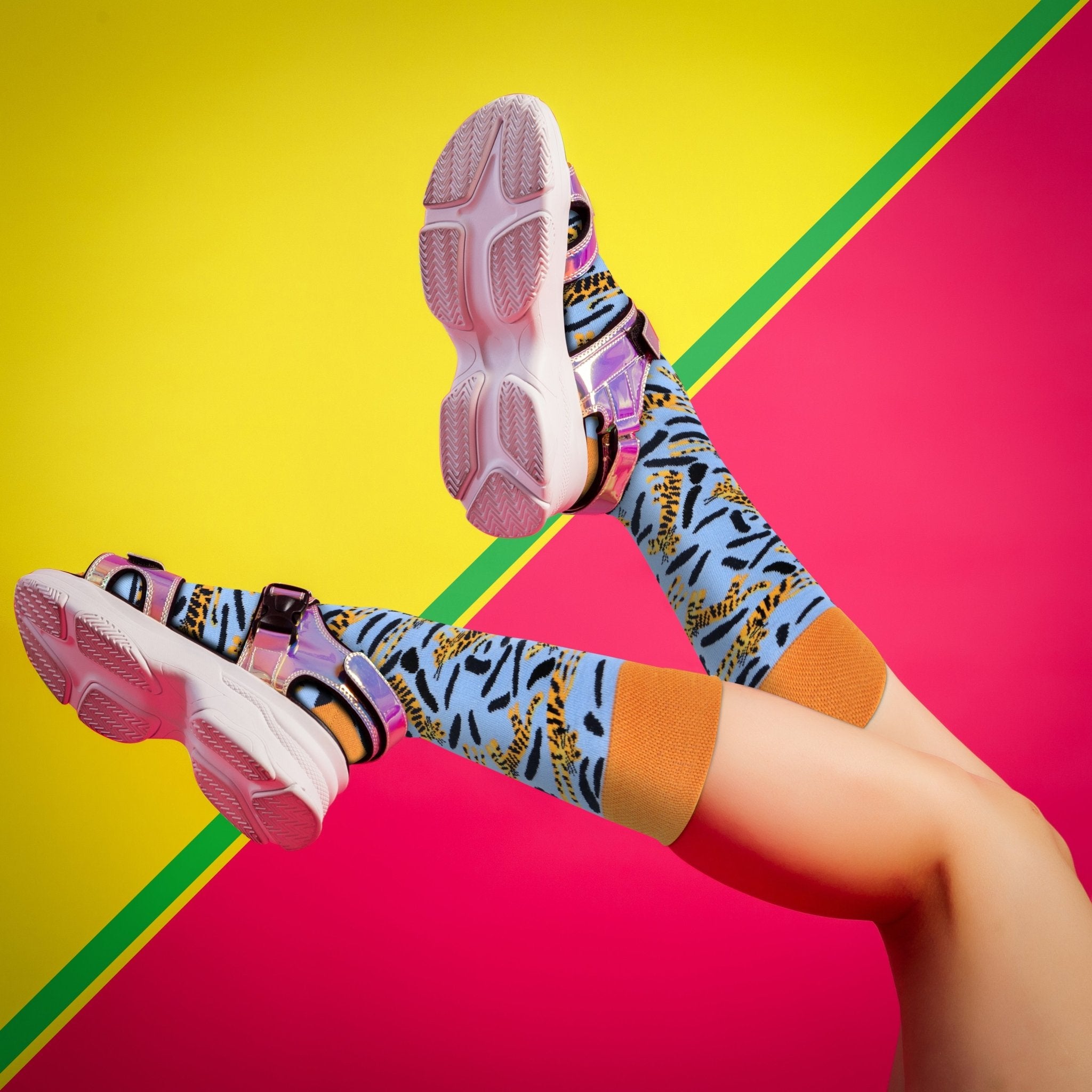 Animal Socks (Tiger) - Comfy Cotton for Men & Women