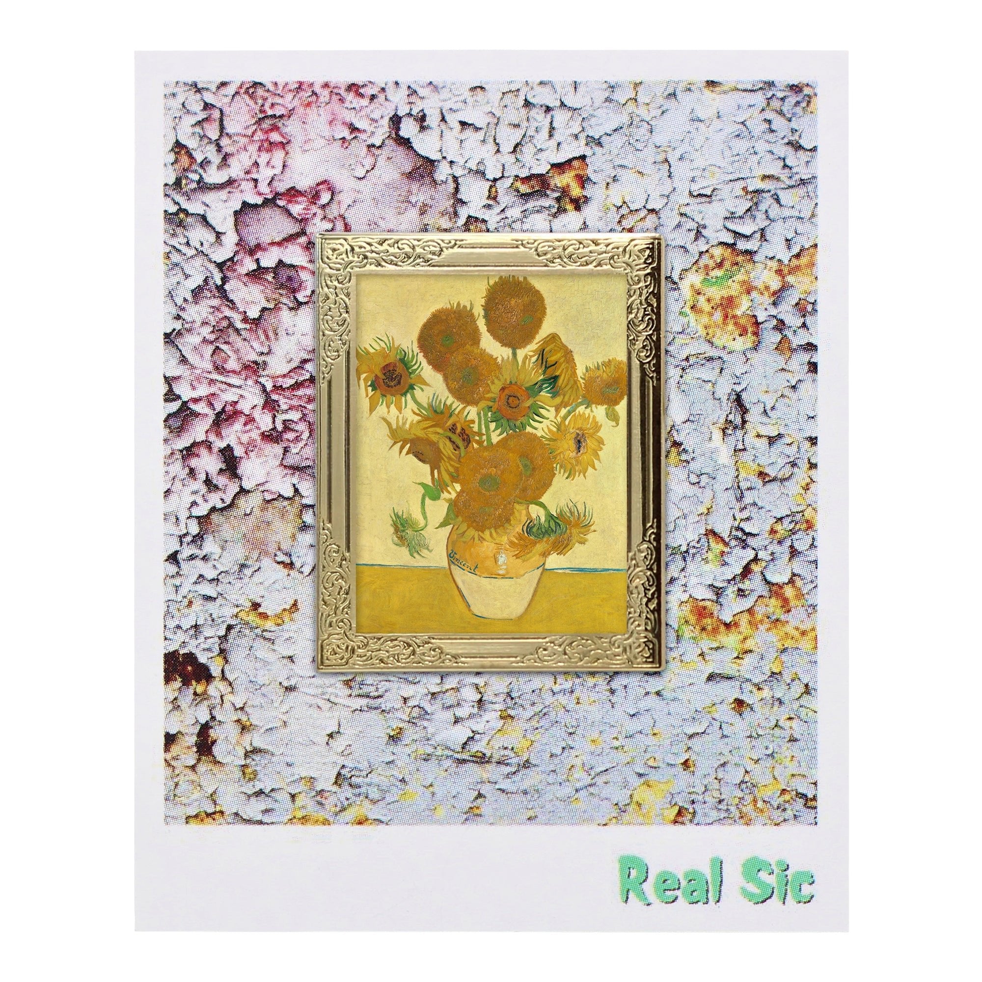 Sunflowers (1888) By Vincent Van Gogh Art Frame Pin - Museum Souvenir Fine Art Lapel Pin