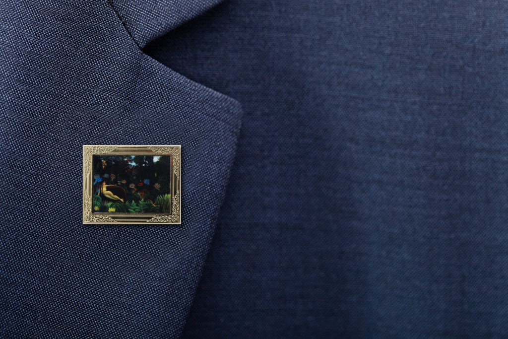 The Dream By Henri Rousseau Art Frame Pin - Museum Souvenir Fine Art Lapel Pin
