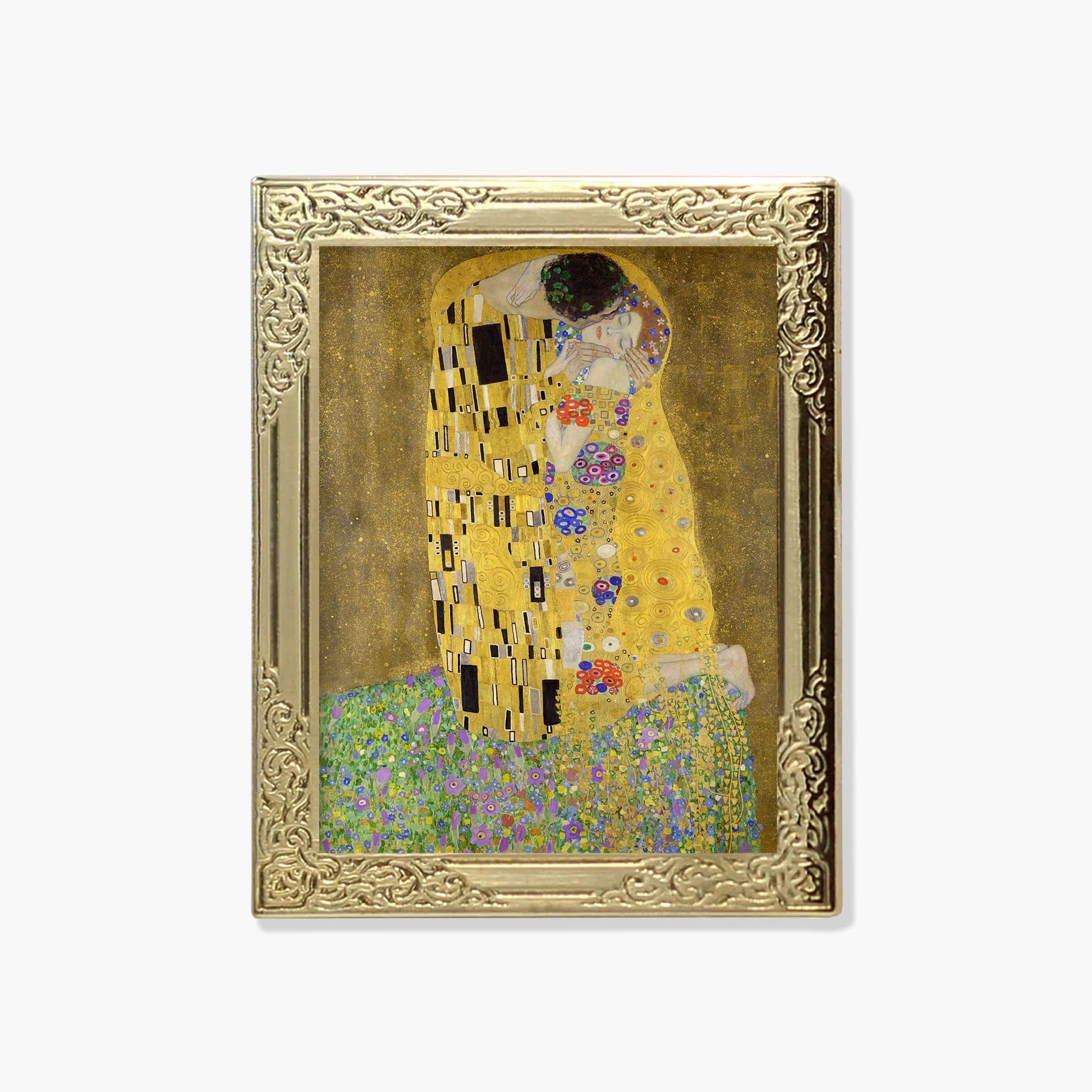 The Kiss By Gustav Klimt Art Frame Pin - Museum Souvenir Fine Art Lapel Pin