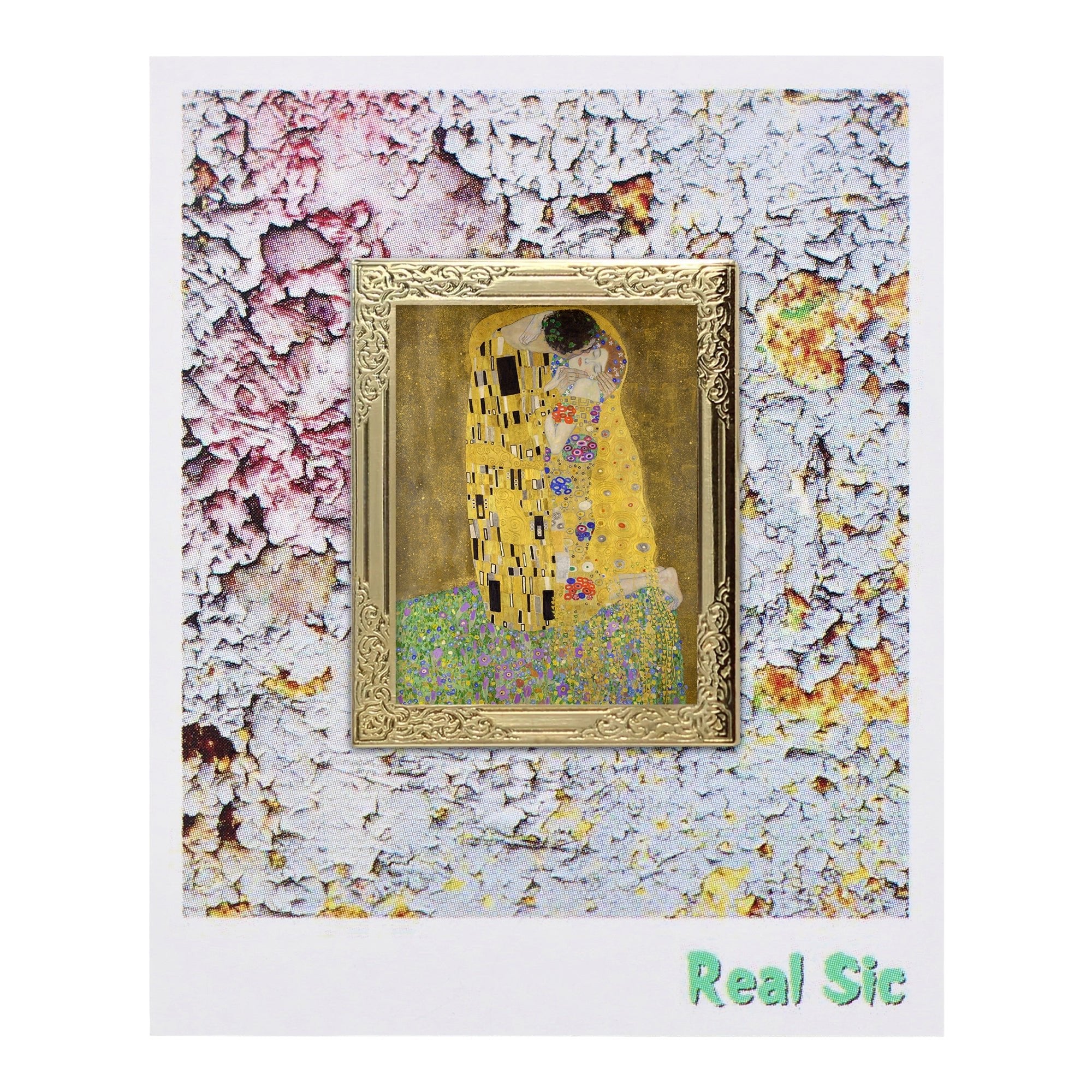 The Kiss By Gustav Klimt Art Frame Pin - Museum Souvenir Fine Art Lapel Pin