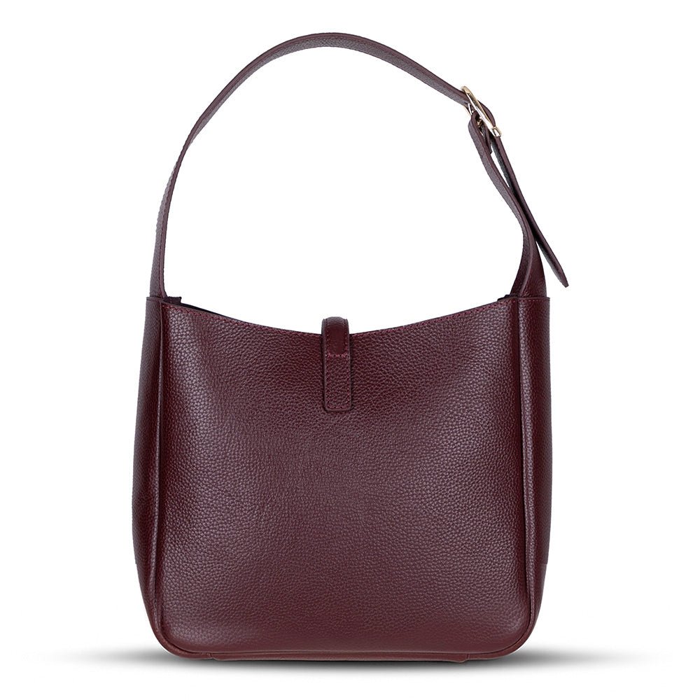 Azura Women’s Leather Shoulder Bag – Genuine Leather Handbag for Everyday Elegance | Minimal & Handcrafted