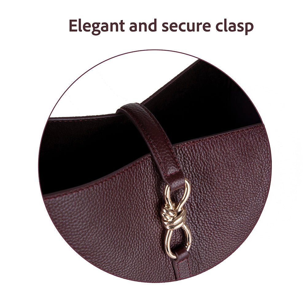 Azura Women’s Leather Shoulder Bag – Genuine Leather Handbag for Everyday Elegance | Minimal & Handcrafted