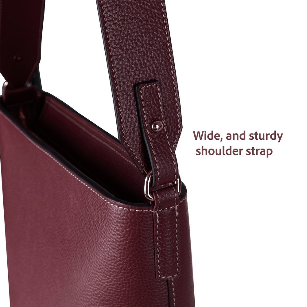 Elena Women’s Leather Tote Bag – Genuine Leather Shoulder Bag for Everyday Function | Minimal & Handcrafted