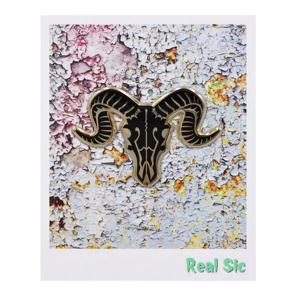 Ram Skull Pin - Occult / Baphomet Enamel Pin