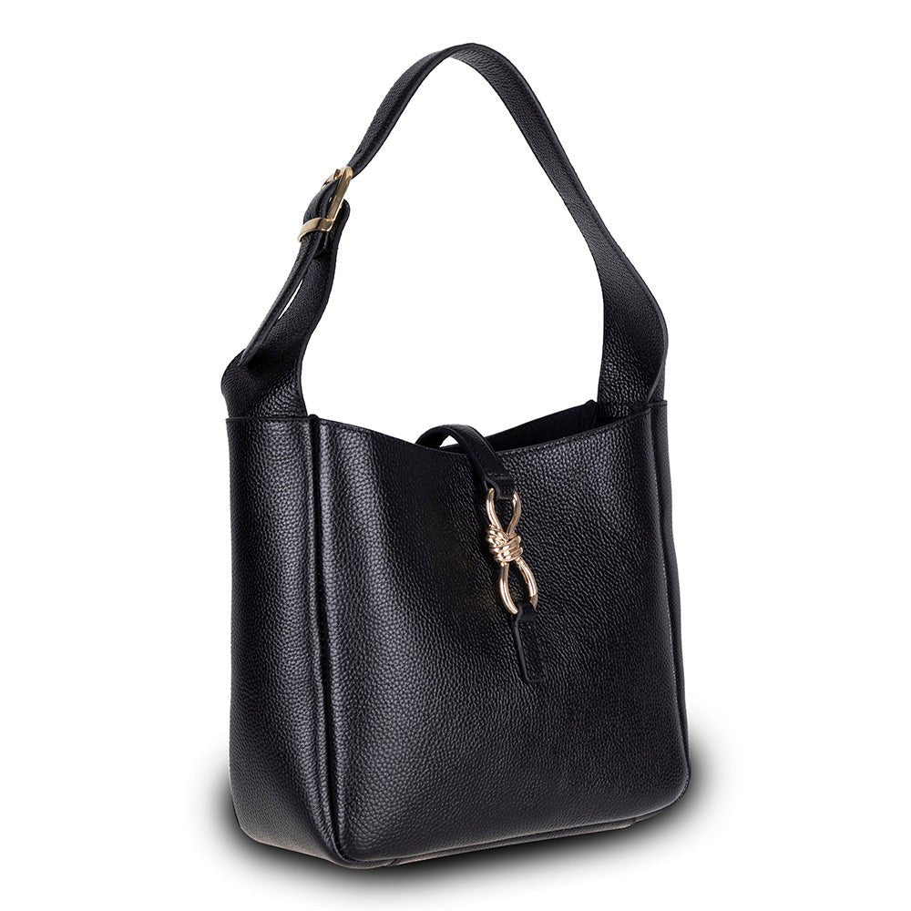 Azura Women’s Leather Shoulder Bag – Genuine Leather Handbag for Everyday Elegance | Minimal & Handcrafted