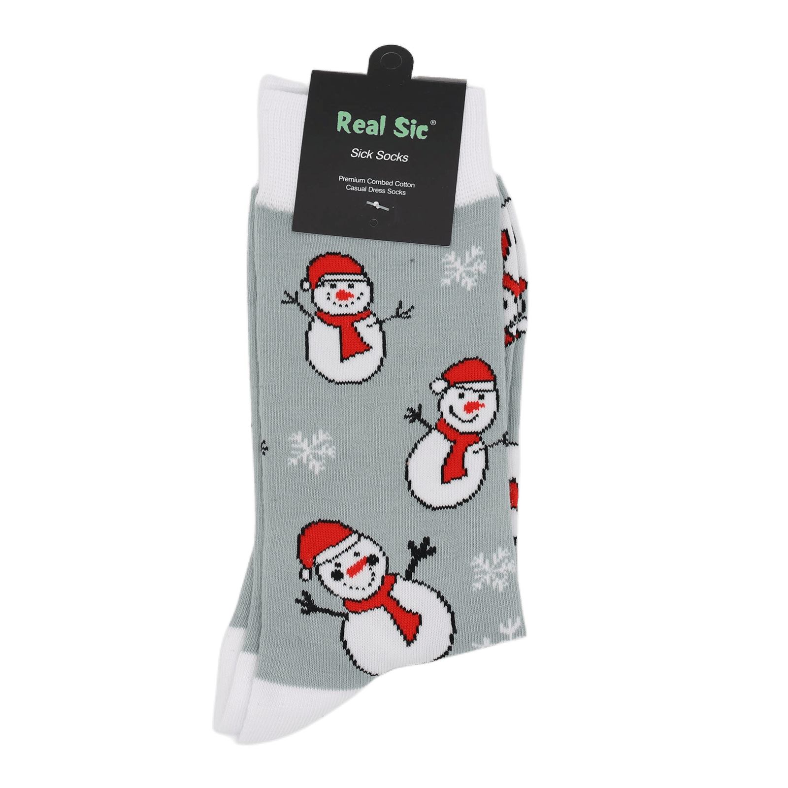 Snow Man Holiday Socks - Comfy Cotton for Men & Women