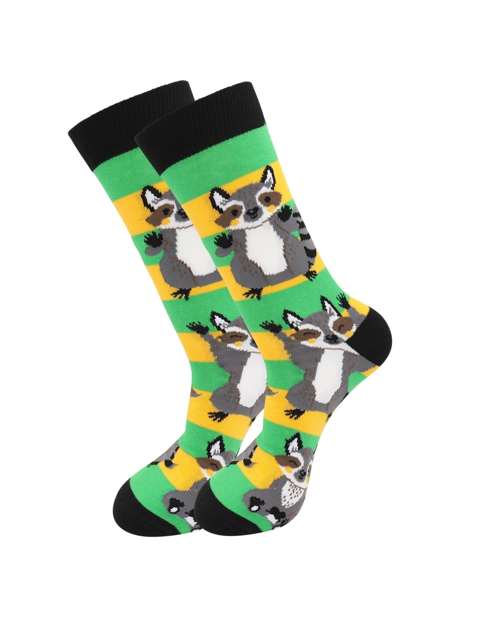 Cute Raccoons Socks - Comfy Cotton for Men & Women