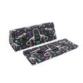 Dinosaur Fossils Print Glasses Case - Vegan Leather Magic Folding Hard Case